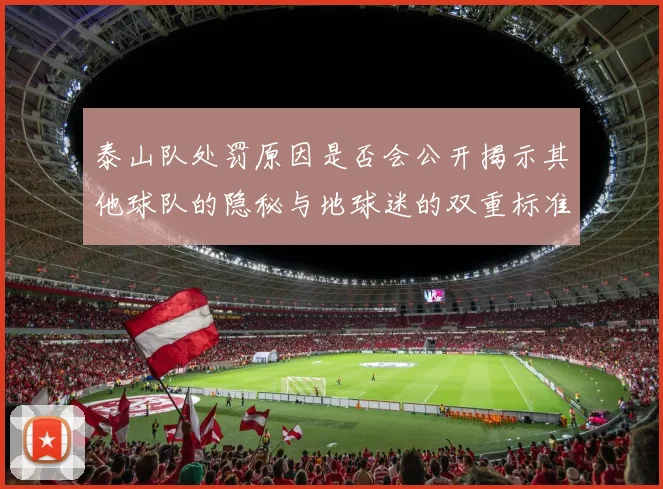 泰山队处罚原因是否会公开揭示其他球队的隐秘与地球迷的双重标准