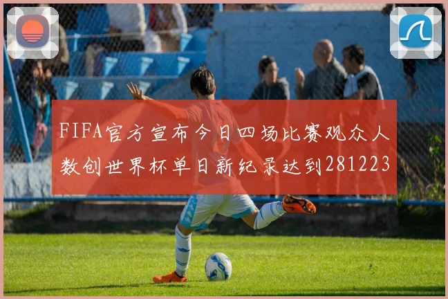 FIFA官方宣布今日四场比赛观众人数创世界杯单日新纪录达到281223人